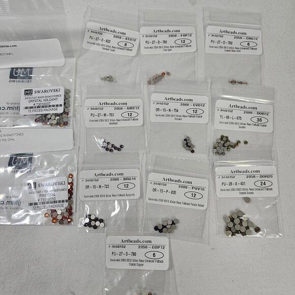 Swarovski Create Your Style Crystal Passions Lot Flat Back Rhinestones - Picture 1 of 7